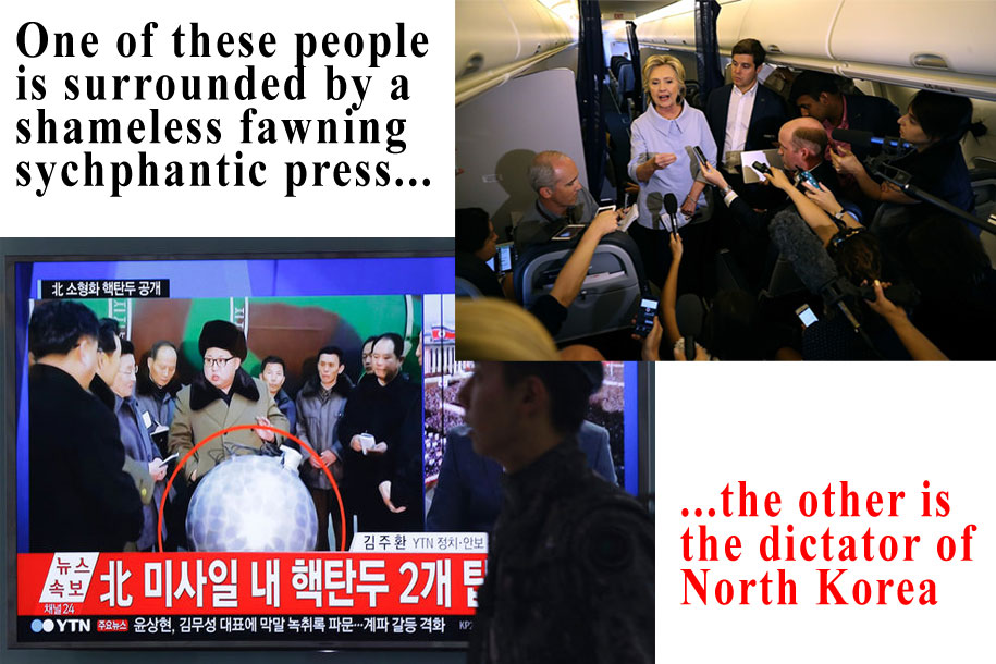 The Press Fawns Over Hillary More Than Kim Jung Un