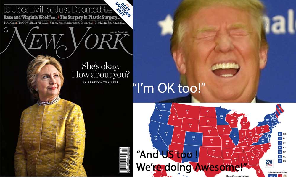 Trump and Hillary and America are all ok.